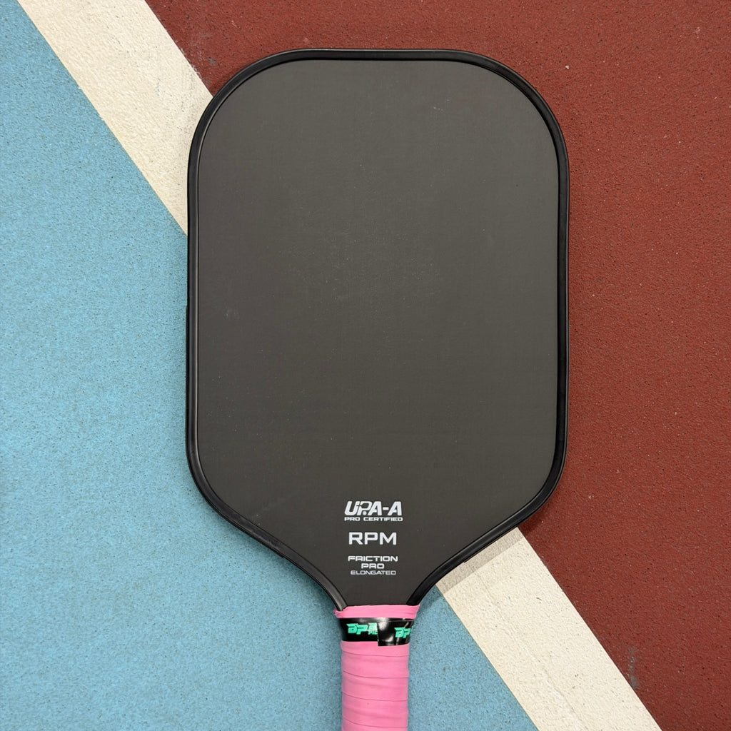 RPM Friction Pro V1 Elongated Pickleball Paddle Blackout Edition - USED