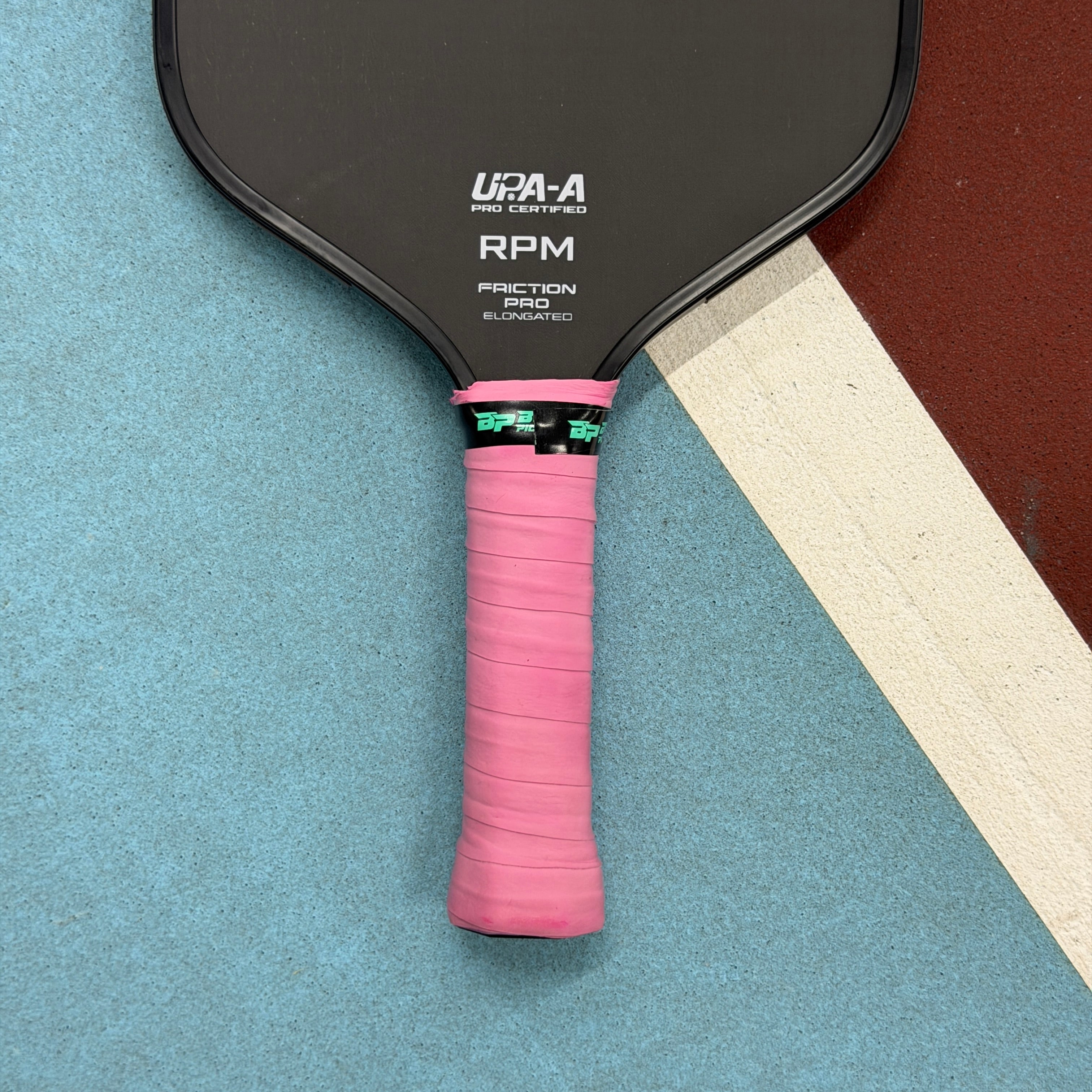 RPM Friction Pro V1 Elongated Pickleball Paddle Blackout Edition - USED