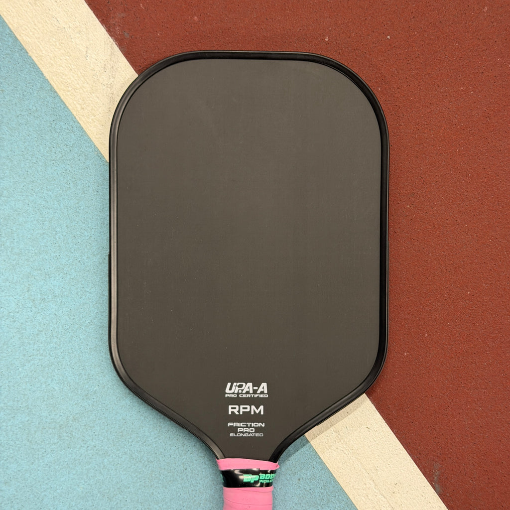 RPM Friction Pro V1 Elongated Pickleball Paddle Blackout Edition - USED