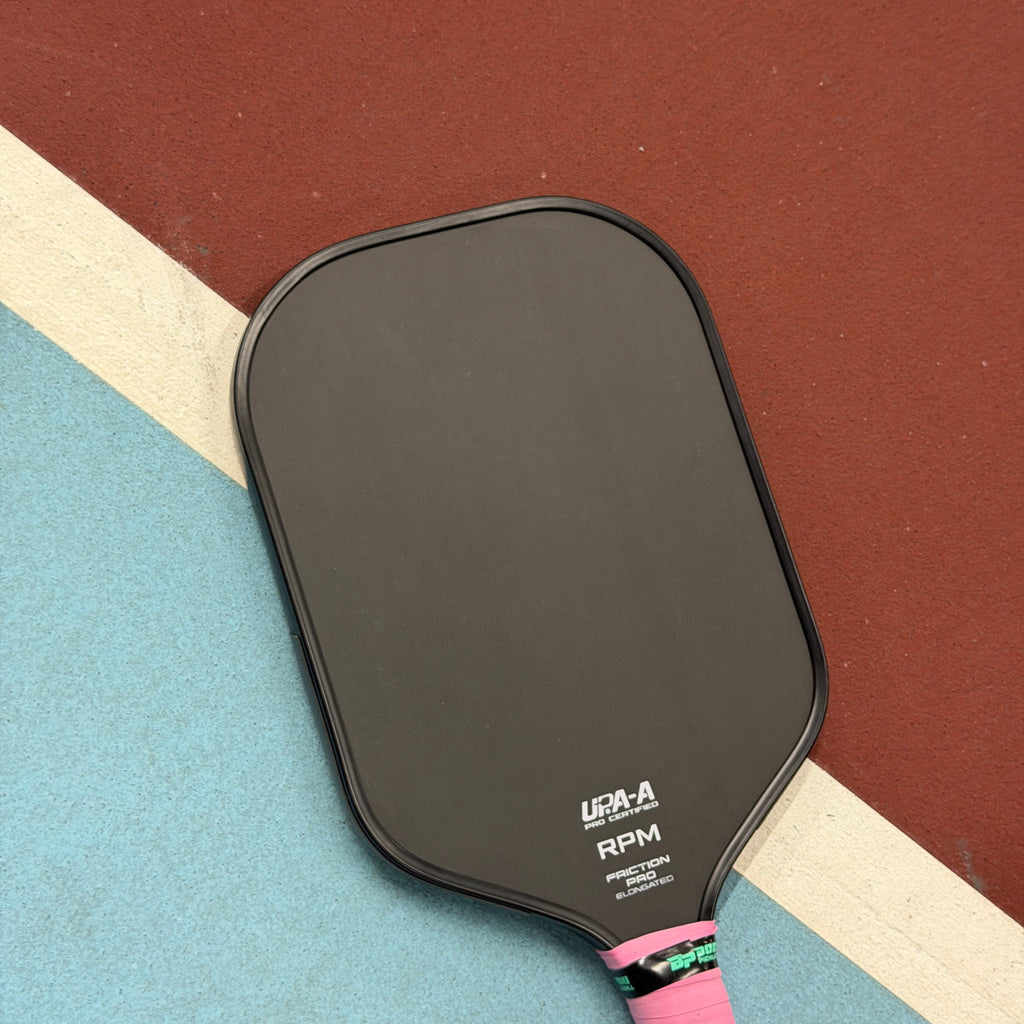 RPM Friction Pro V1 Elongated Pickleball Paddle Blackout Edition - USED