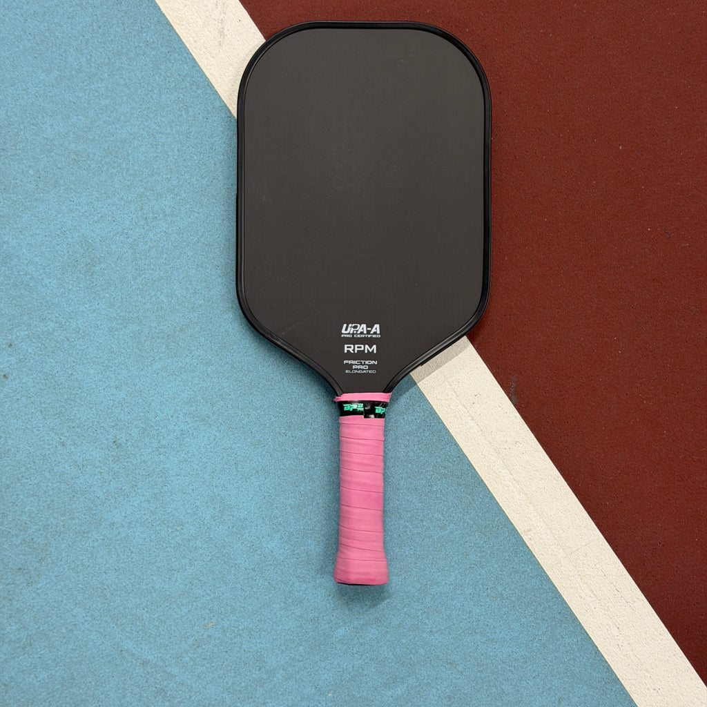 RPM Friction Pro V1 Elongated Pickleball Paddle Blackout Edition - USED