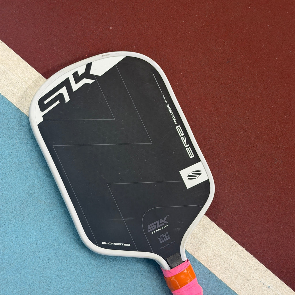SLK Era Power Elongated Pickleball Paddle - White - Used