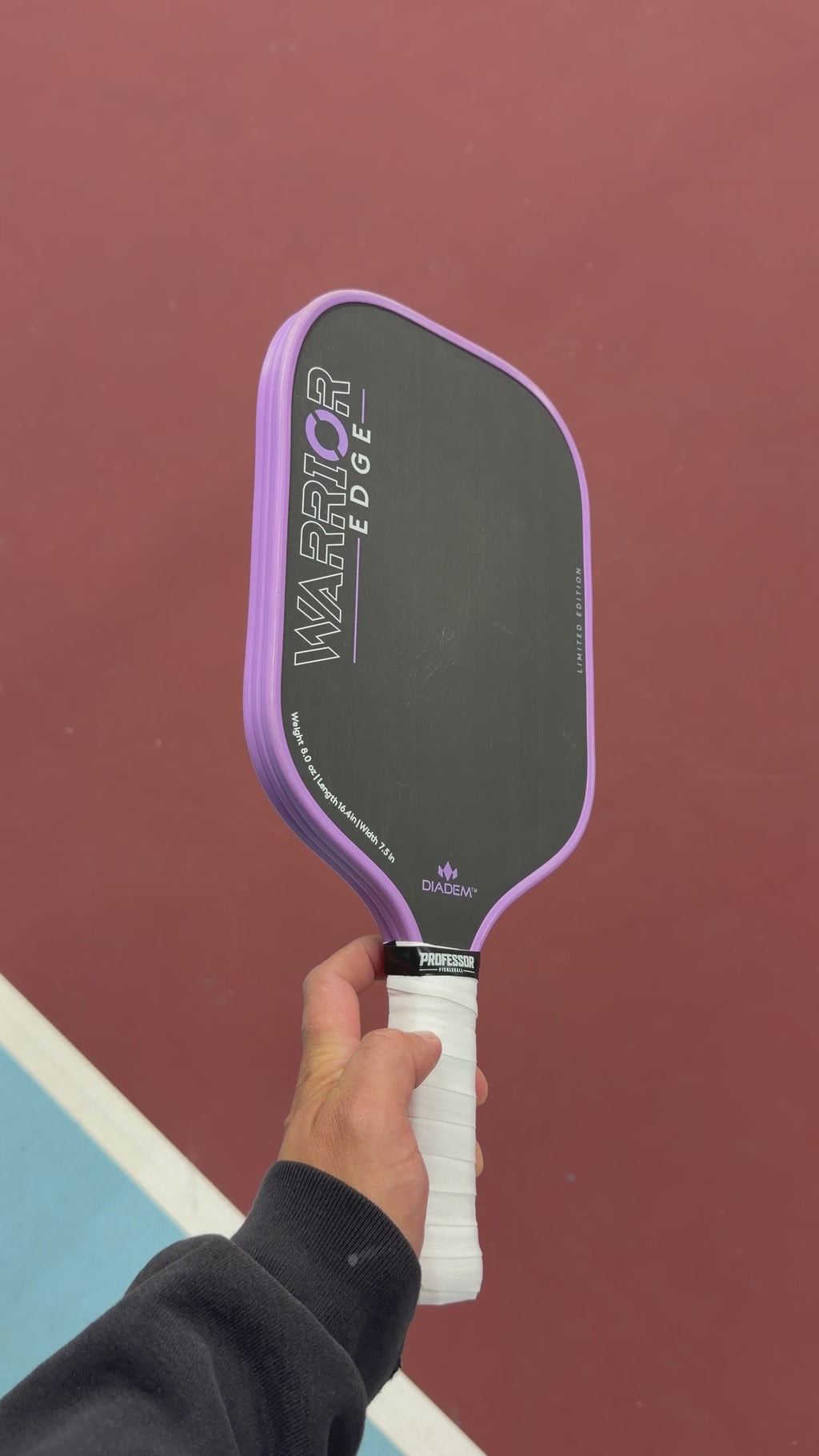 Diadem Warrior Edge Elongated Pickleball Paddle - Purple - USED