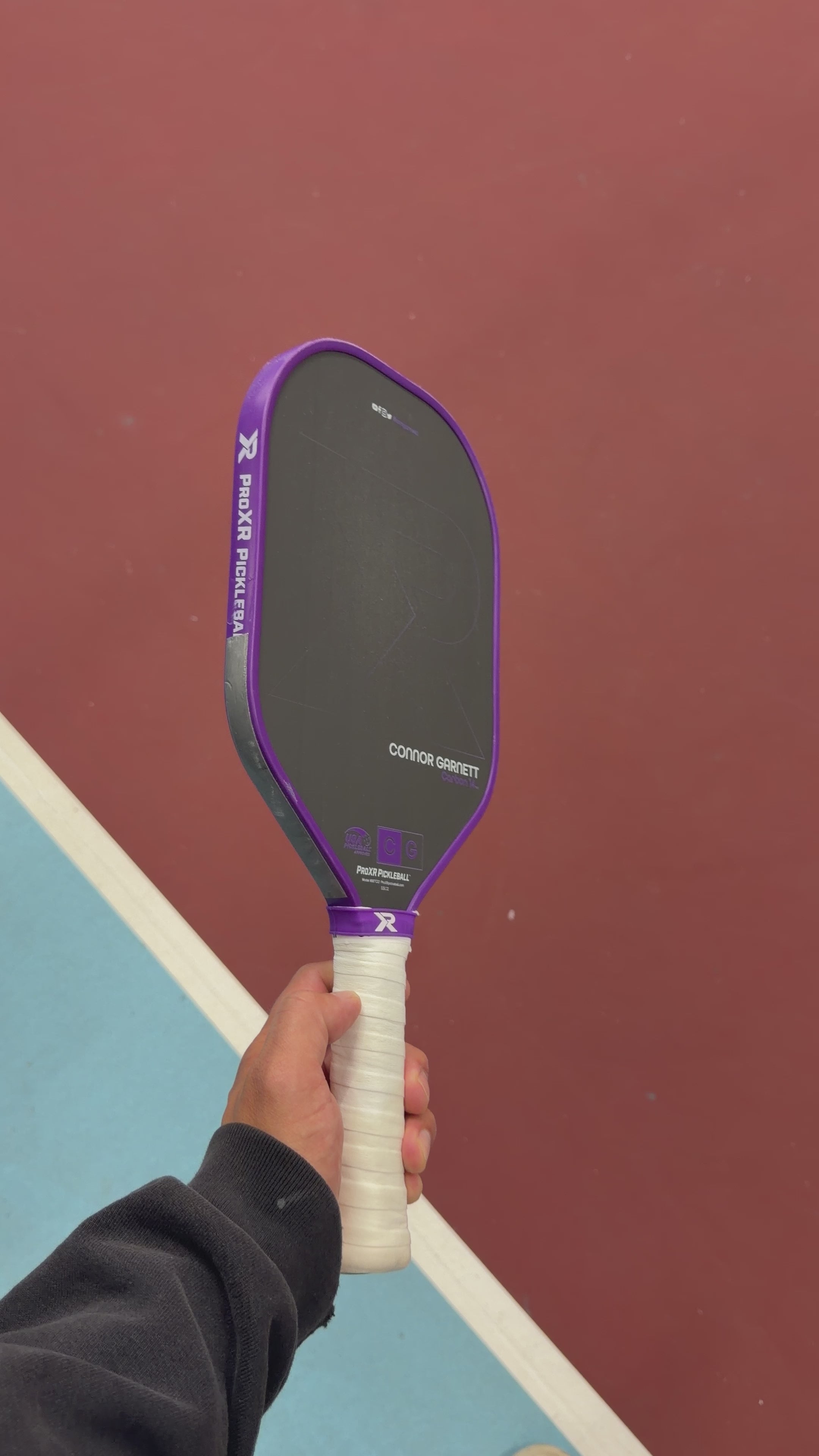 ProXR Carbon 14 Connor Garnet Signature Elongated Pickleball Paddle - USED