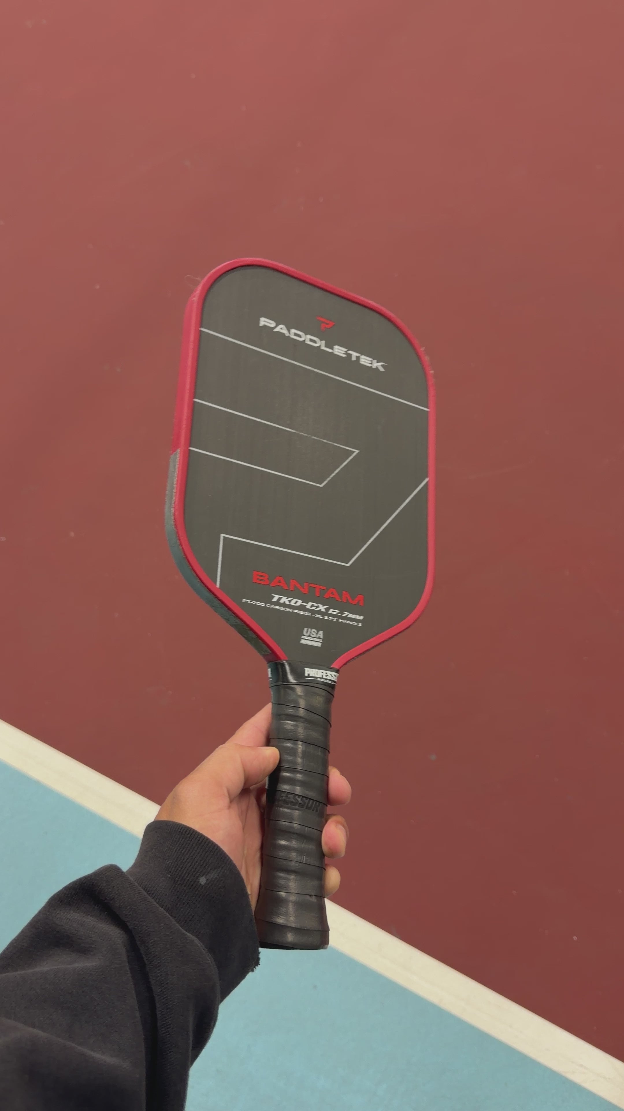 Paddletek Bantam TKO-CX Alshon 12.7mm Elongated Pickleball Paddle - USED