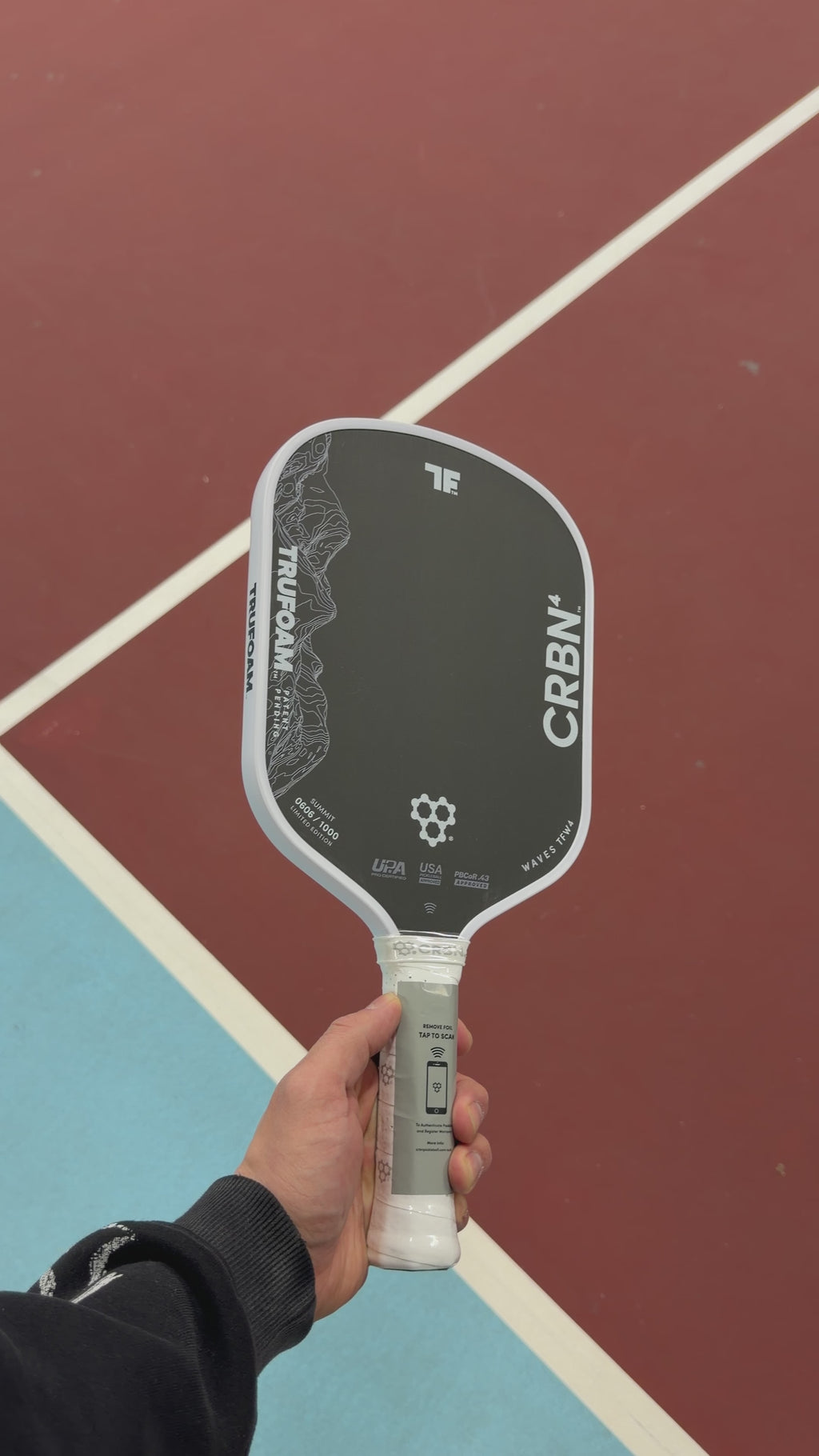 CRBN 4 Truefoam Summit Waves Limited Edition Hybrid Pickleball Paddle