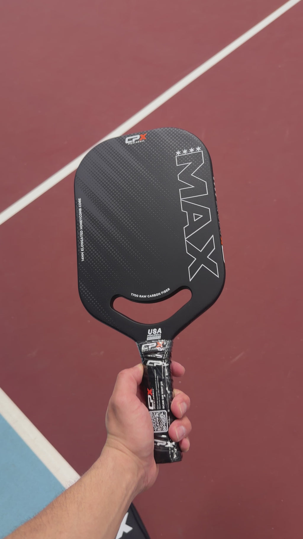 CPX Max Black 14mm Pickleball Paddle - NEW