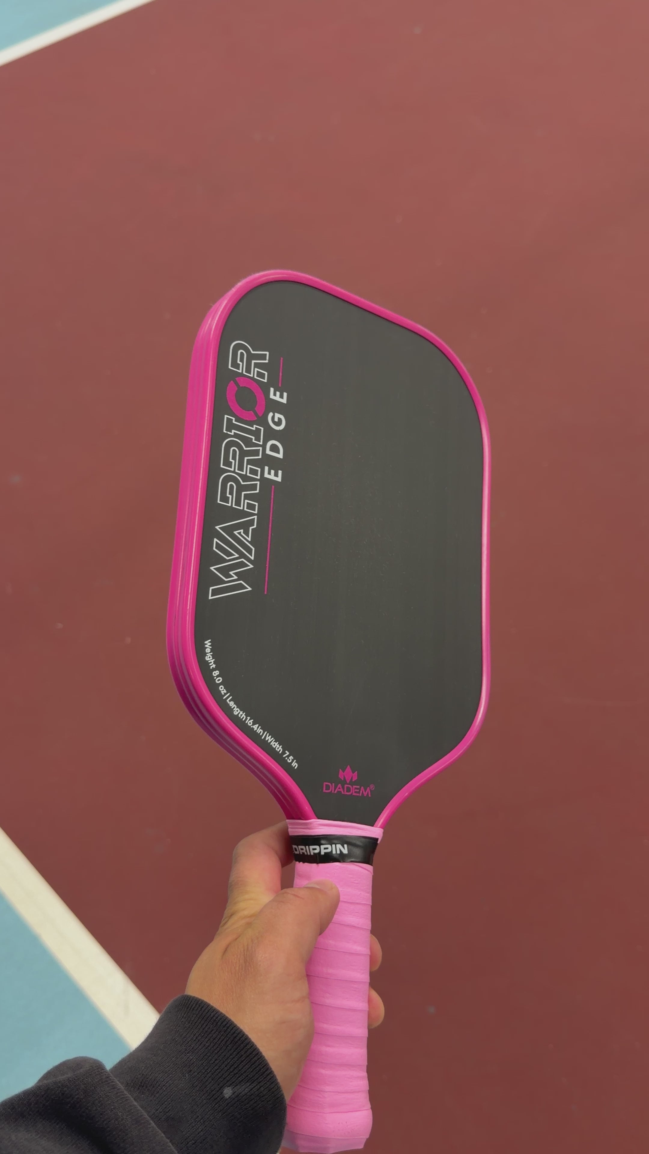 Diadem Warrior Edge Elongated Pickleball Paddle - Pink - USED