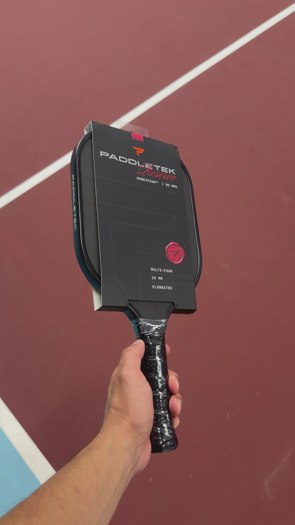 Paddletek Reserve 001 Honeyfoam 16mm Elongated Pickleball Paddle - NEW