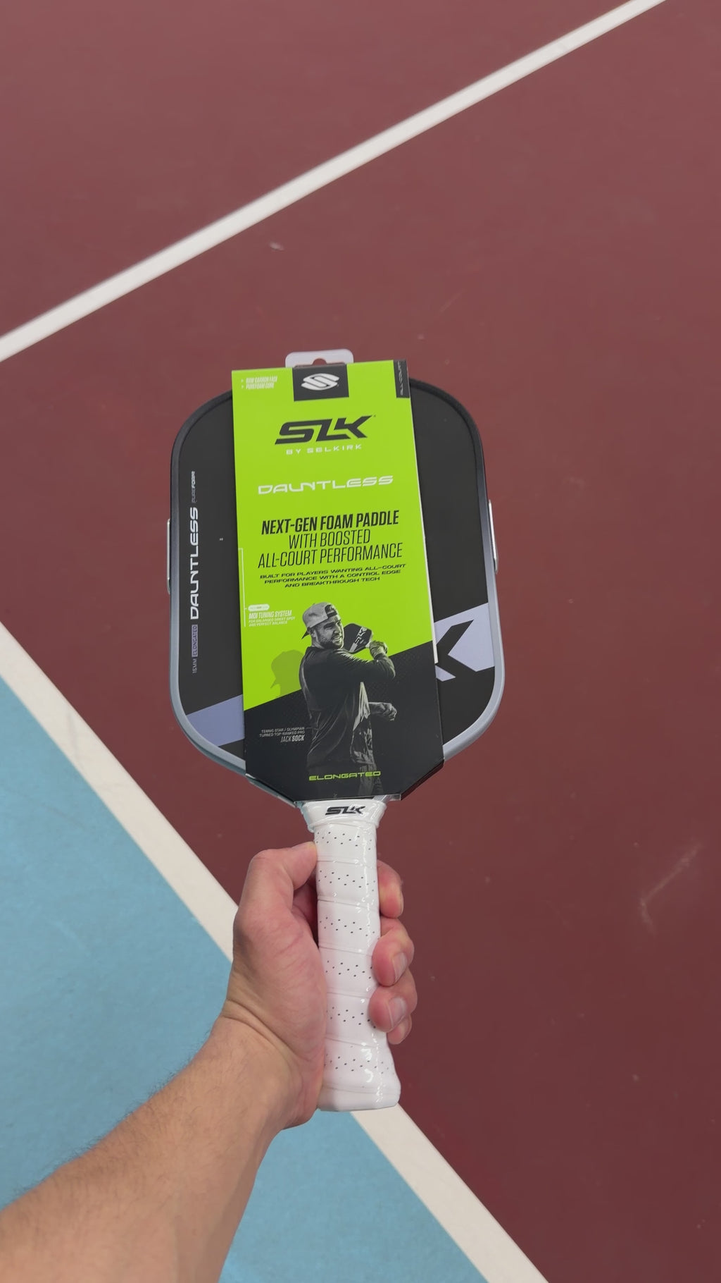 SLK DAUNTLESS ELONGATED - GRAY - Pickleball Paddle