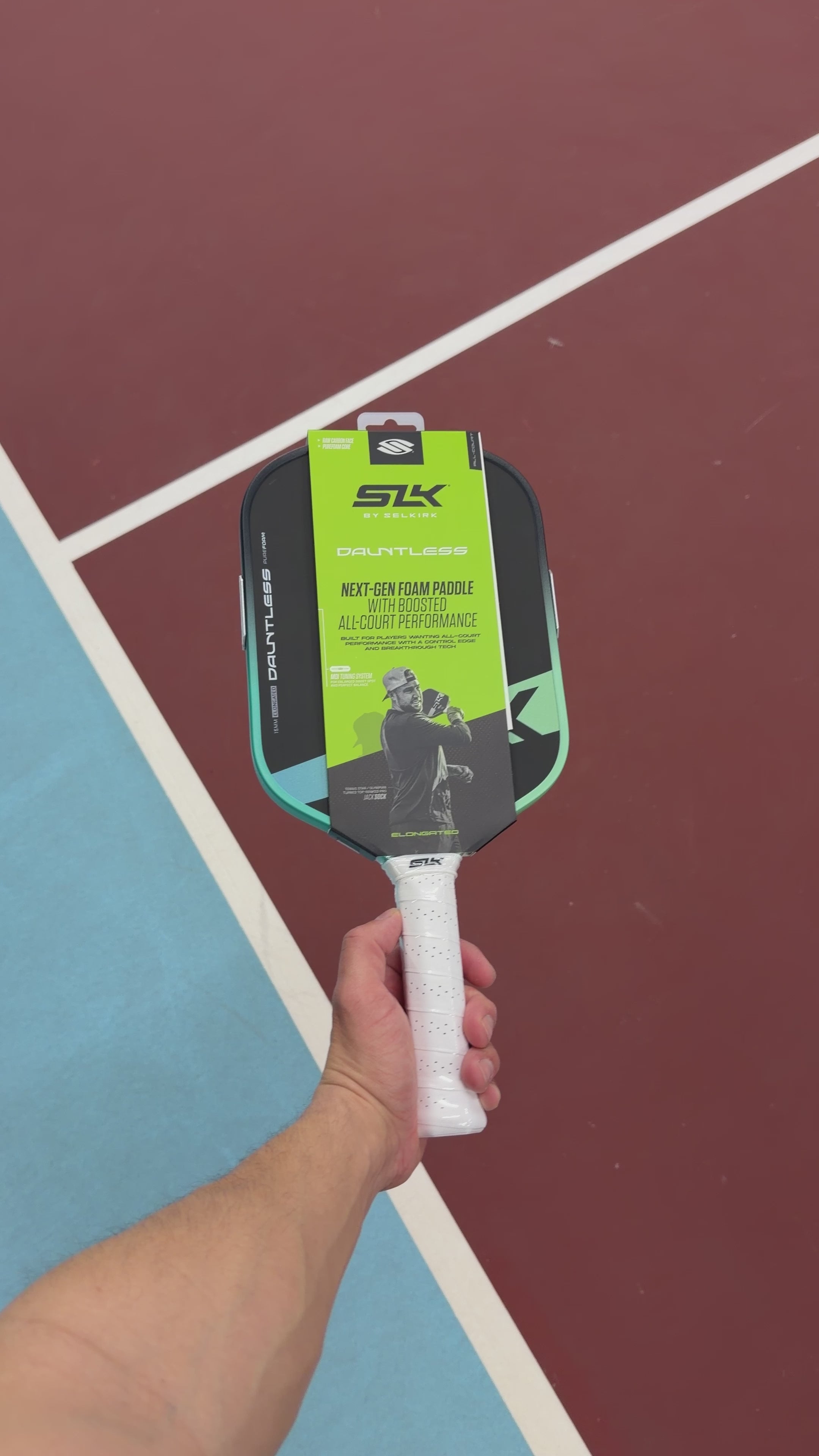 SLK DAUNTLESS ELONGATED - LAGOON - Pickleball Paddle
