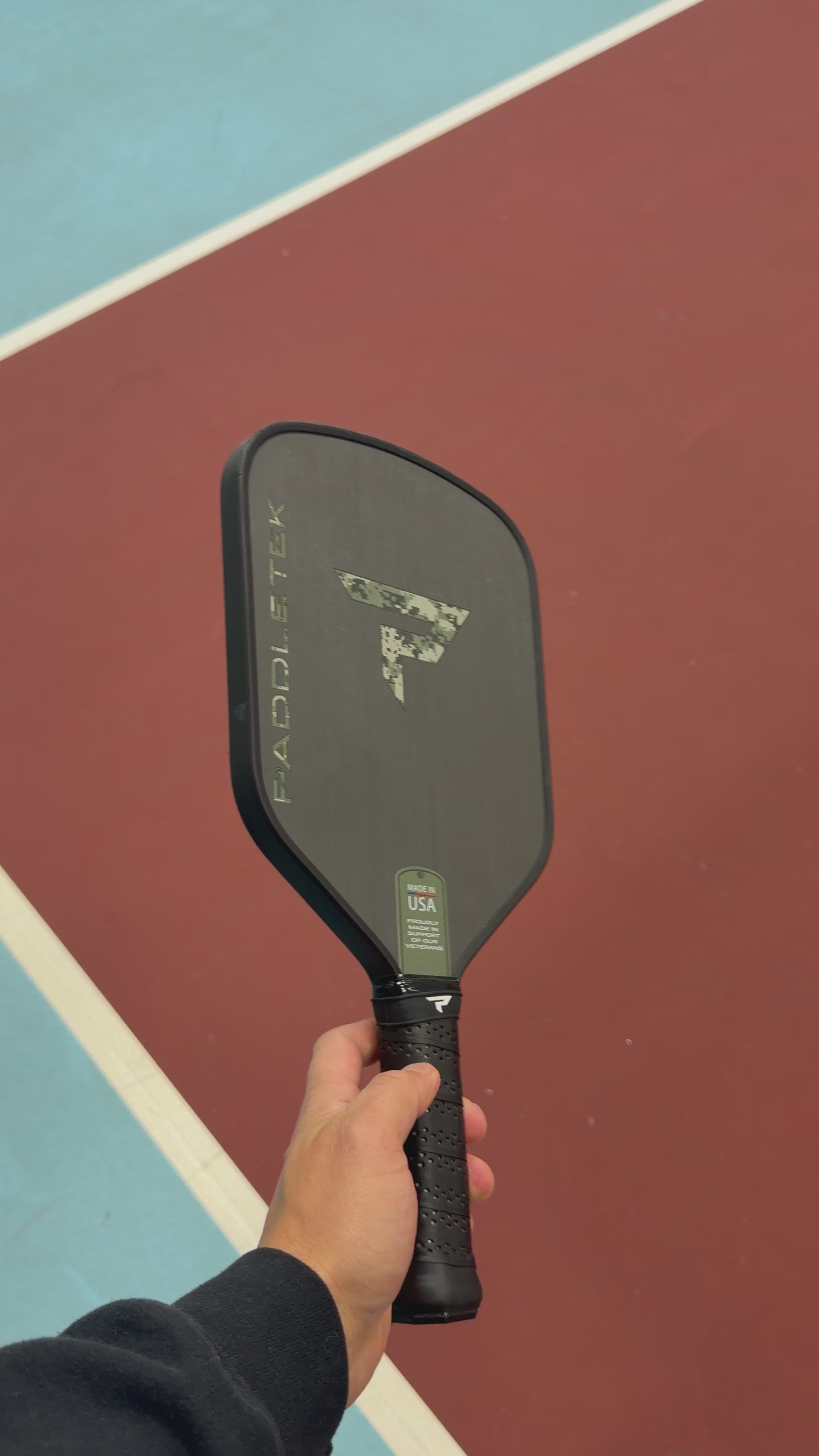 Paddletek Bantam GTO-C 14.3mm Hybrid Pickleball Paddle Camo Veterans - USED