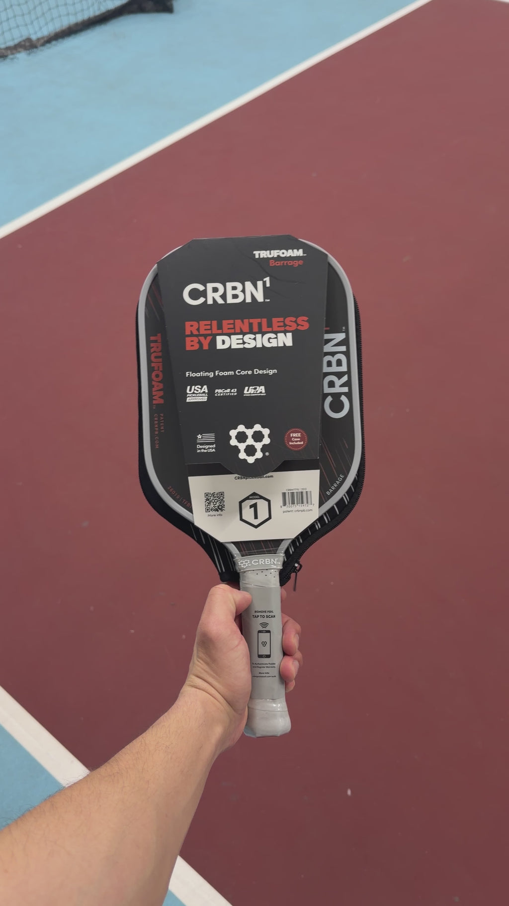 CRBN1 Barrage Foam Elongated Pickleball Paddle - NEW