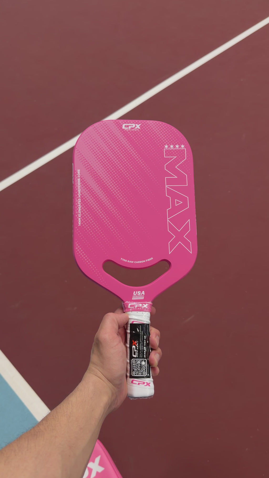 CPX Max Pink 14mm Pickleball Paddle - NEW