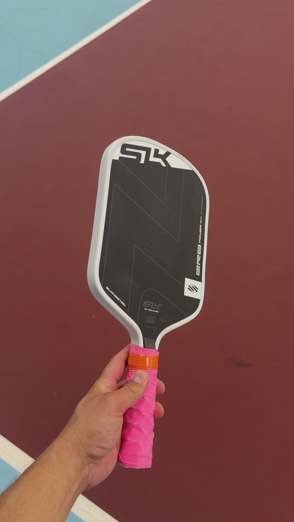 SLK Era Power Elongated Pickleball Paddle - White - Used